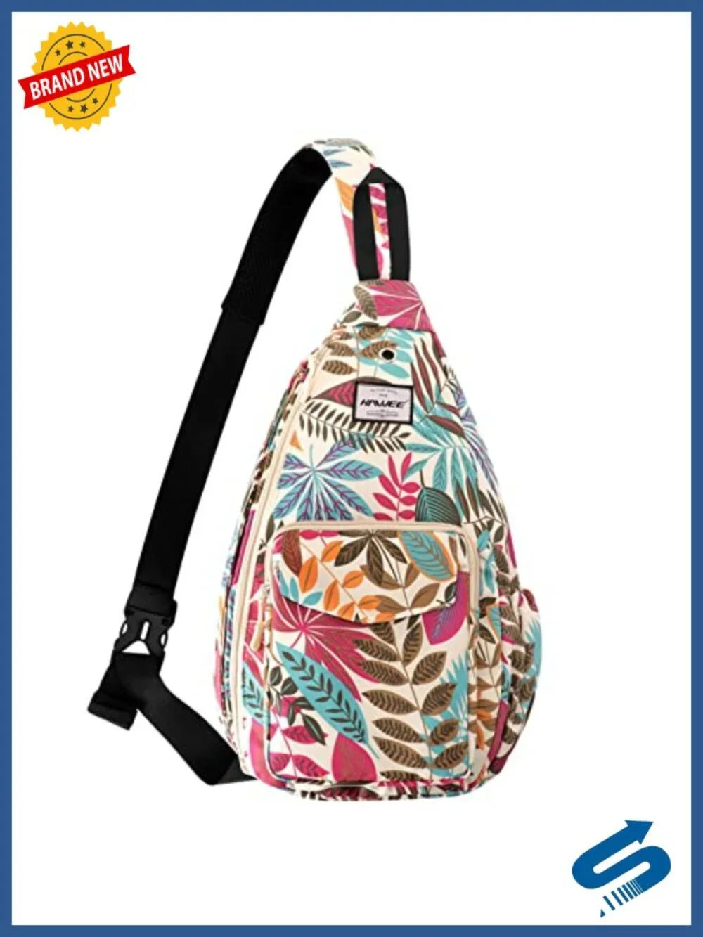 Water-Resistant Sling Backpack for Women Crossbody Adjustable Anti-Theft Travel